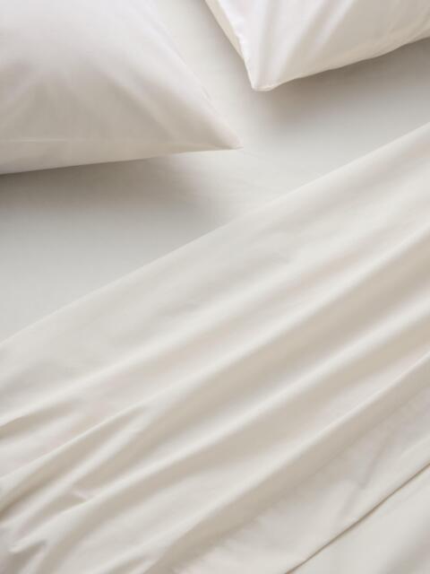 John Lewis Egyptian Cotton Percale Easy Care 260 Thread Count Flat Sheet - image 1