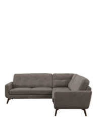 John Lewis Barbican 5+ Seater Corner Leather Sofa, Dark Leg - thumbnail 5