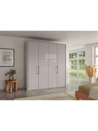 John Lewis Osaka 2m Bi-Fold Wardrobe with 4 Glass Doors - thumbnail 2