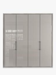 John Lewis Osaka 2m Bi-Fold Wardrobe with 4 Glass Doors - thumbnail 4