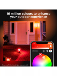Philips Hue Impress Slim Outdoor Wall Light, Pack of Two, Black - thumbnail 5