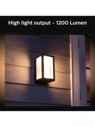 Philips Hue Impress Slim Outdoor Wall Light, Pack of Two, Black - thumbnail 4