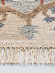 John Lewis Farah Ikat Wool Rich Rug, Natural/Multi - thumbnail 4