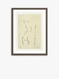 John Lewis Harlie Briggs 'Figurative' Framed Print & Mount, 42 x 32cm, Brown/Beige - thumbnail 1