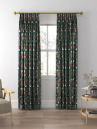 Morris & Co. Compton Made to Measure Curtains or Roman Blind, Indigo/Green - thumbnail 5