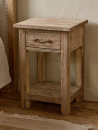 nkuku Ibo Reclaimed Wood Bedside Table, Natural - thumbnail 5