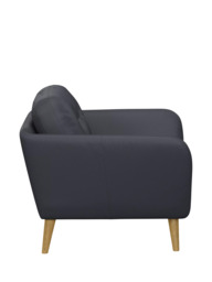 John Lewis Arlo Leather Armchair, Light Leg - thumbnail 3