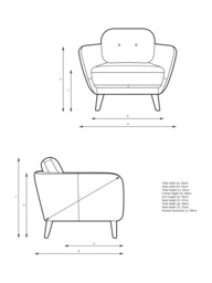 John Lewis Arlo Leather Armchair, Light Leg - thumbnail 2