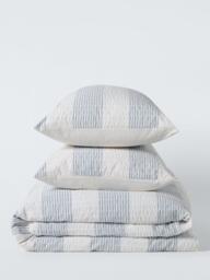 John Lewis Coastal Pure Cotton Seersucker Duvet Cover Set - thumbnail 5