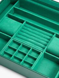 WOLF Sophia Leather Jewellery Box with Window - thumbnail 5