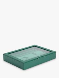 WOLF Sophia Leather Jewellery Box with Window - thumbnail 2