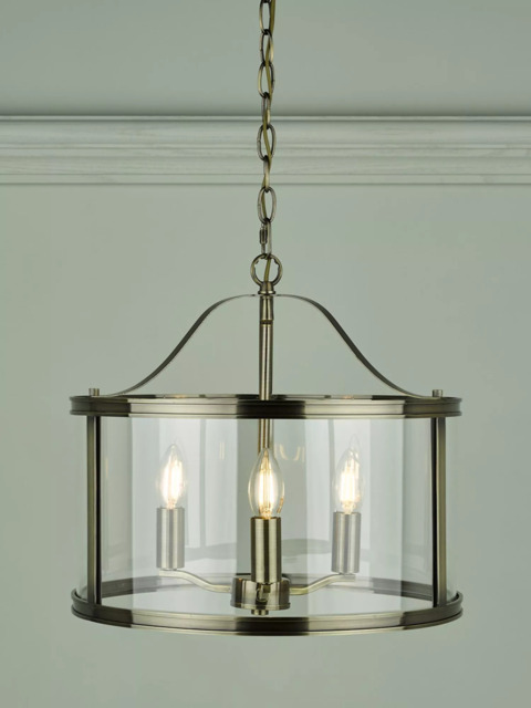 Laura Ashley Harrington 3 Arm Glass Ceiling Light - image 1
