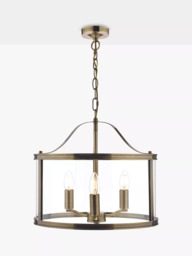 Laura Ashley Harrington 3 Arm Glass Ceiling Light - thumbnail 2