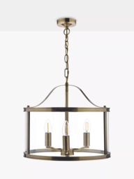 Laura Ashley Harrington 3 Arm Glass Ceiling Light - thumbnail 3