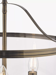 Laura Ashley Harrington 3 Arm Glass Ceiling Light - thumbnail 4