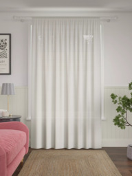 John Lewis Linen Polyester Blend Slot Top Voile Panel - thumbnail 4