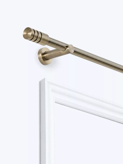 John Lewis Fixed Eyelet Metal Curtain Pole Kit with Barrel Finial, Dia.28mm - image 1