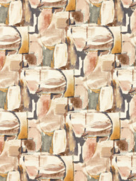 Clarke & Clarke Figura Made to Measure Curtains or Roman Blind, Blush/Natural