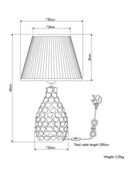 John Lewis Yesenia Ceramic Table Lamp, Green - thumbnail 6