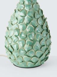John Lewis Yesenia Ceramic Table Lamp, Green - thumbnail 4