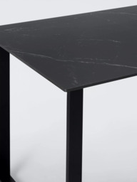 John Lewis Breton Sintered Stone Dining Table, Black - thumbnail 4
