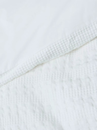 John Lewis Large Waffle Stripe Duvet Cover Set - thumbnail 4