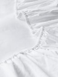 John Lewis Hotel Cotton Sateen 500 Thread Count Deep Fitted Sheet, White - thumbnail 3