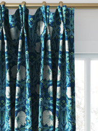 Morris & Co. Pimpernel Made to Measure Curtains or Roman Blind, Midnight/Opal - thumbnail 4