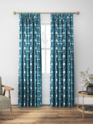 Morris & Co. Pimpernel Made to Measure Curtains or Roman Blind, Midnight/Opal - thumbnail 5