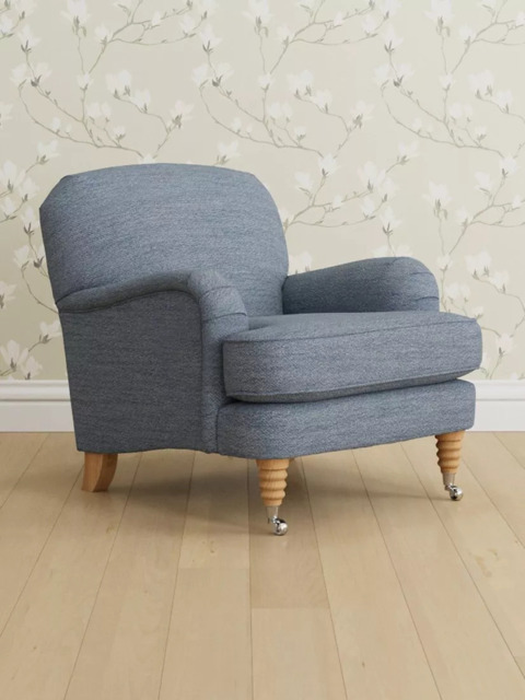Laura Ashley Lynden Armchair, Oak Leg - image 1