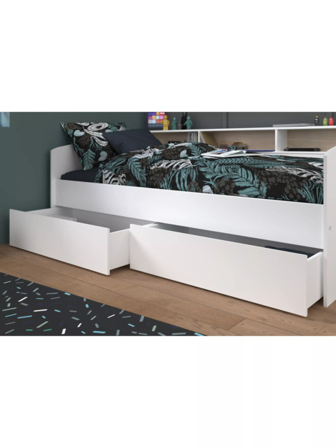 Kids Avenue Sleep Day Bed Frame with Drawers, European Single - image 1