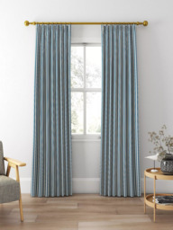 Clarke & Clarke Belgravia Made to Measure Curtains or Roman Blind, Denim/Linen - thumbnail 3