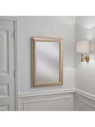 Yearn Textured Rectangular Frame Wall Mirror, Champagne - thumbnail 4
