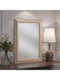 Yearn Textured Rectangular Frame Wall Mirror, Champagne - thumbnail 3
