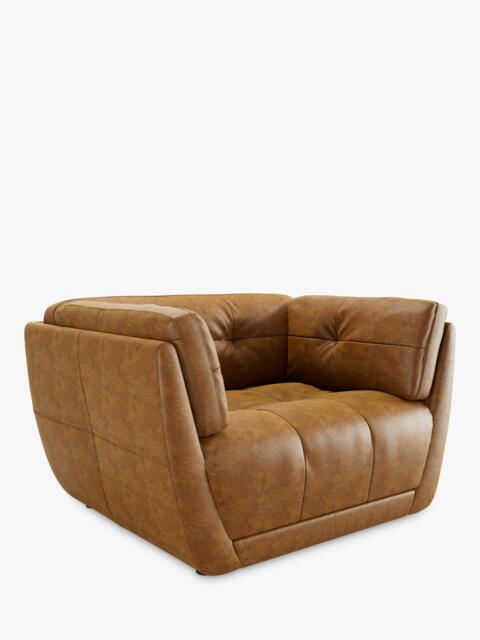 At The Helm Theo Leather Armchair - image 1