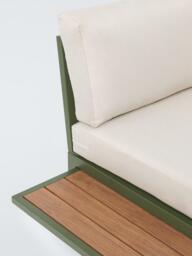 John Lewis Platform 8-Seater Corner Garden Dining/Lounge Set with Height-Adjustable Table, Green - thumbnail 6