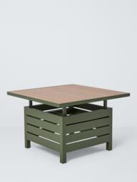 John Lewis Platform 8-Seater Corner Garden Dining/Lounge Set with Height-Adjustable Table, Green - thumbnail 3