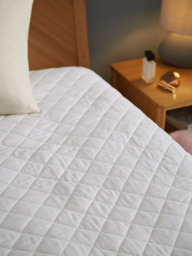 John Lewis Natural Cotton Quilted Mattress Protector - thumbnail 4