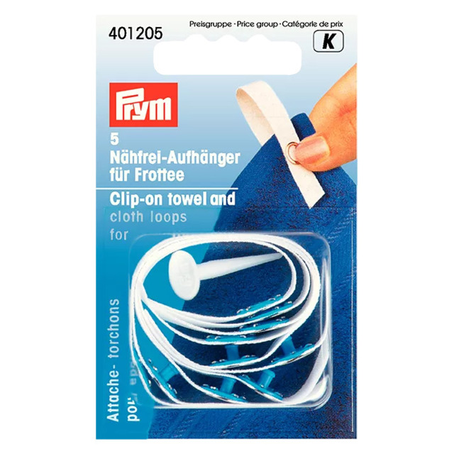 Prym Clip-On Towel and Cloth Loops, Pack of 5