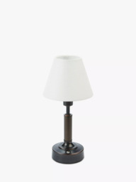 John Lewis Baily Rechargable Portable Table Lamp, Brass - thumbnail 4