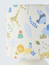 John Lewis Bold Safari Bedside Lamp, White Multi - thumbnail 4