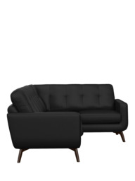 John Lewis Barbican RHF Chaise Leather Corner Sofa, Dark Leg - thumbnail 3