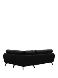 John Lewis Barbican RHF Chaise Leather Corner Sofa, Dark Leg - thumbnail 4
