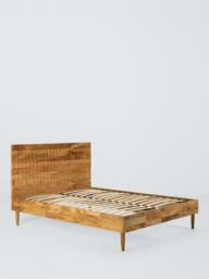 John Lewis Groove Bed Frame, King Size, Mango Wood