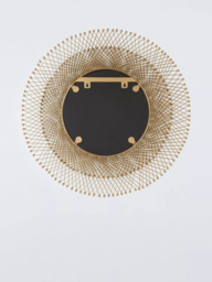 John Lewis Fusion Round Metal Frame Wall Mirror, 65cm, Gold - thumbnail 4