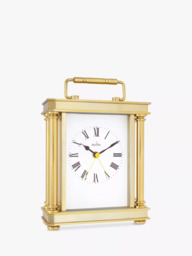 Acctim Marlow Analogue Alarm Carriage Clock, Gold - thumbnail 3