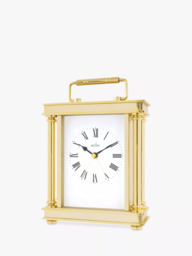 Acctim Marlow Analogue Alarm Carriage Clock, Gold - thumbnail 2