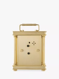 Acctim Marlow Analogue Alarm Carriage Clock, Gold - thumbnail 5