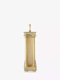 Acctim Marlow Analogue Alarm Carriage Clock, Gold - thumbnail 4