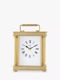 Acctim Marlow Analogue Alarm Carriage Clock, Gold - thumbnail 1